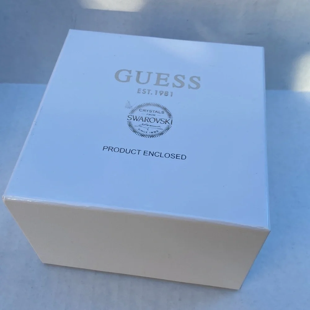 New GUESS 39.5mm Watch With Crystal by Swarovski
